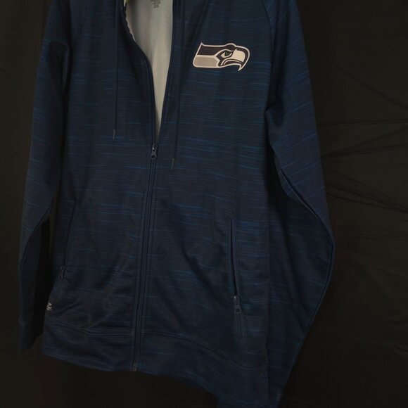 NFL Apparel Seahawks Zip Up Jacket Size Medium Very Nice! - Picture 3 of 8
